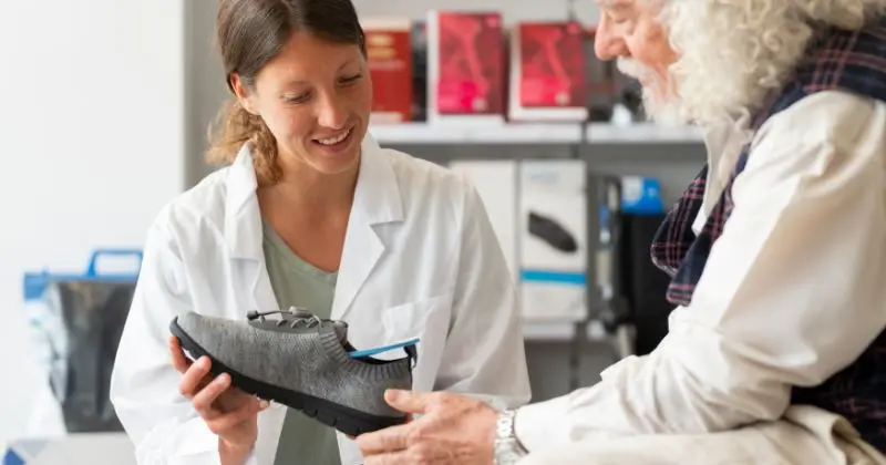 Zapato para fractura del dedo meñique