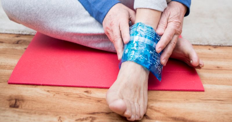 ghiaccio sul tendine